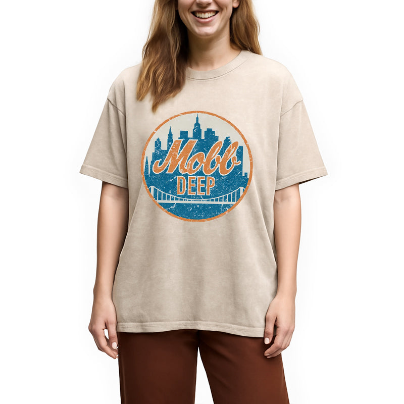 bbb Mobb Deep Queens New York Vintage Washed T-Shirt