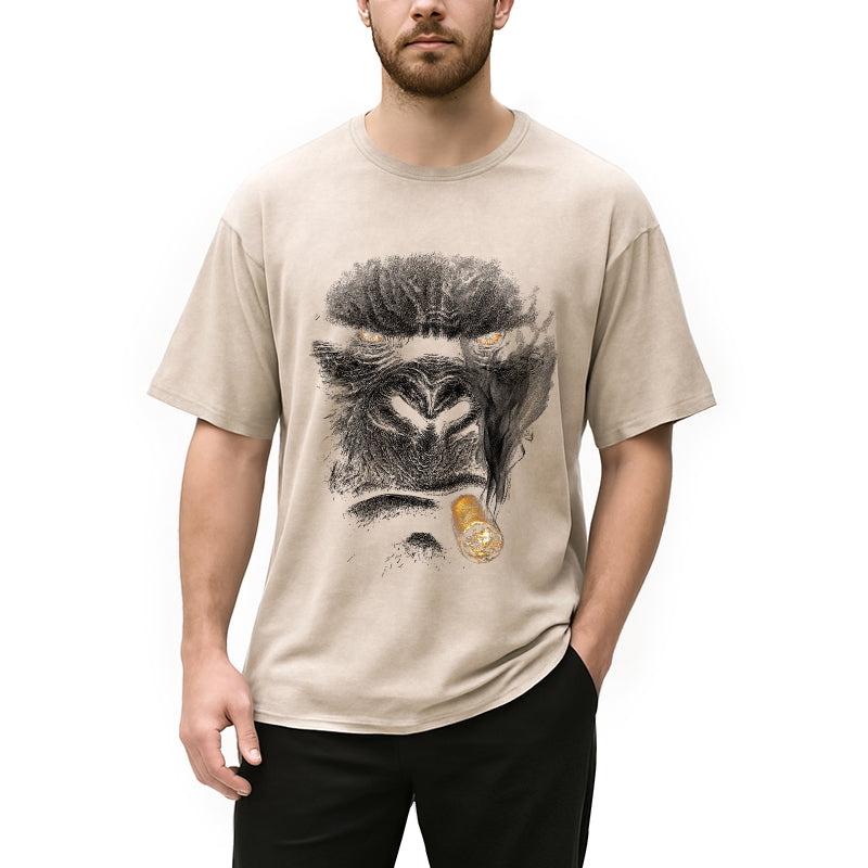 bbb Smoking Gorilla Washed T-Shirt