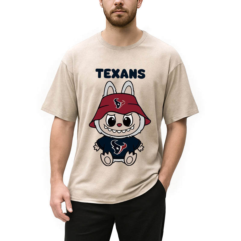 bbb Labubu Doll Monster Washed T-Shirt