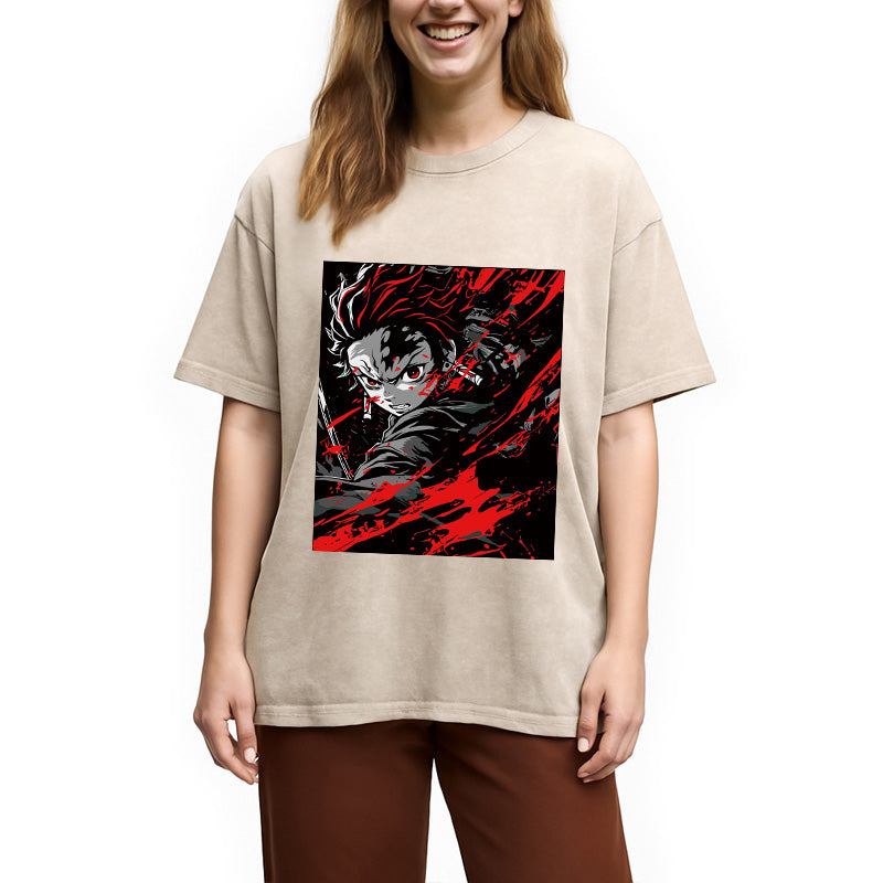 bbb Demon Slayer Daring Duels Washed T-Shirt