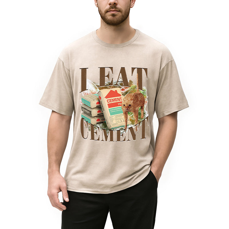 bbb Unhinged I Eat Cement Washed T-Shirt