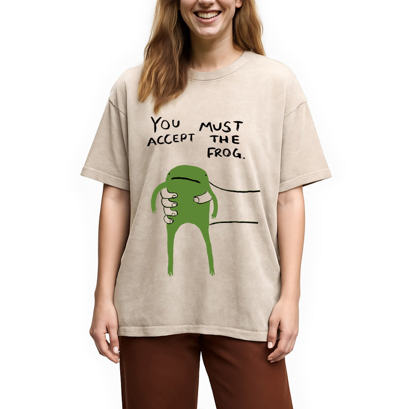 bbb Give You Frog Washed T-Shirt