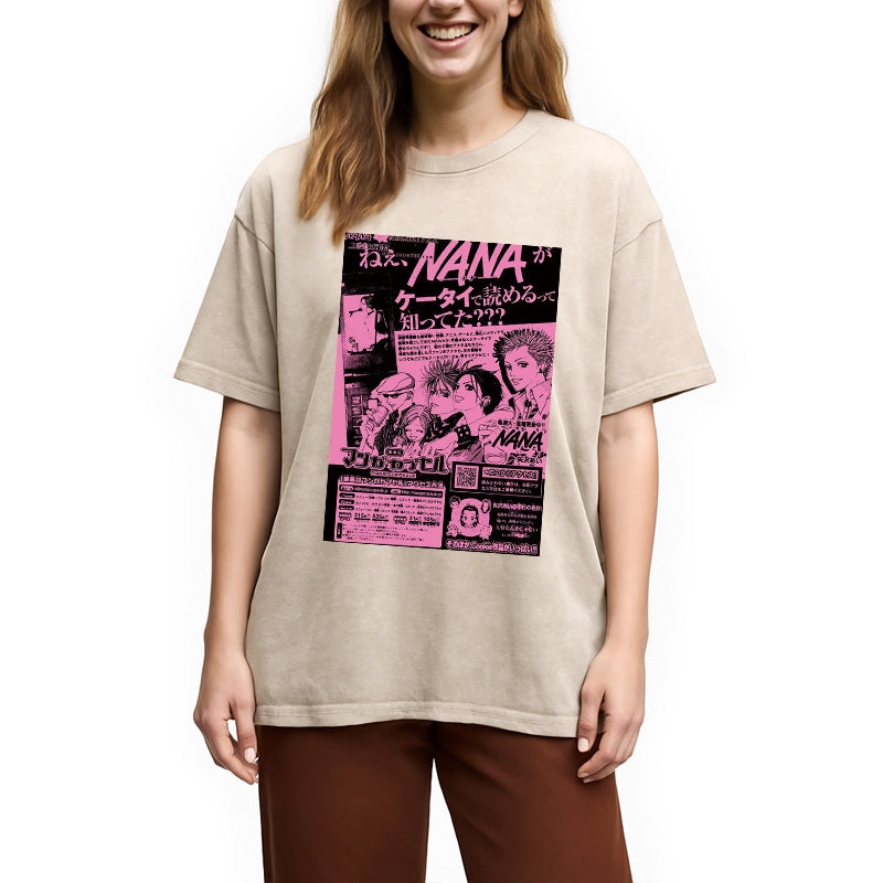 bbb Nana Black Stone Washed T-Shirt