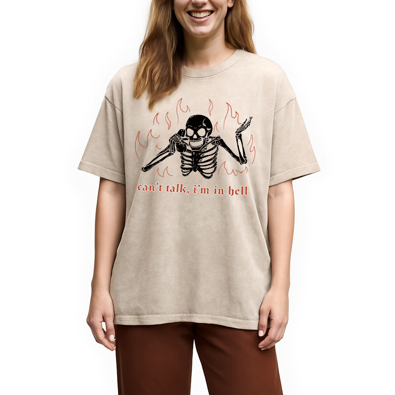 bbb Can't Talk In Hell Washed T-Shirt