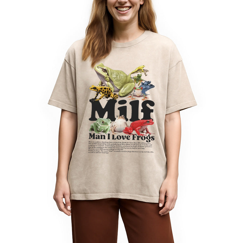 bbb Man I Love Frogs Washed T-Shirt