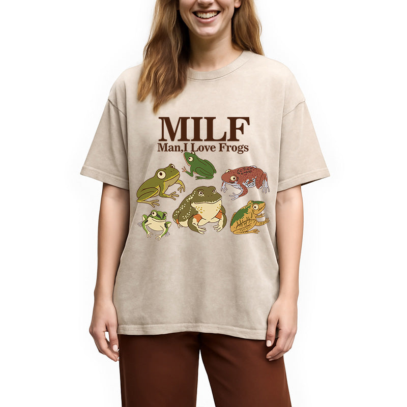 bbb I Love Frogs Washed T-Shirt
