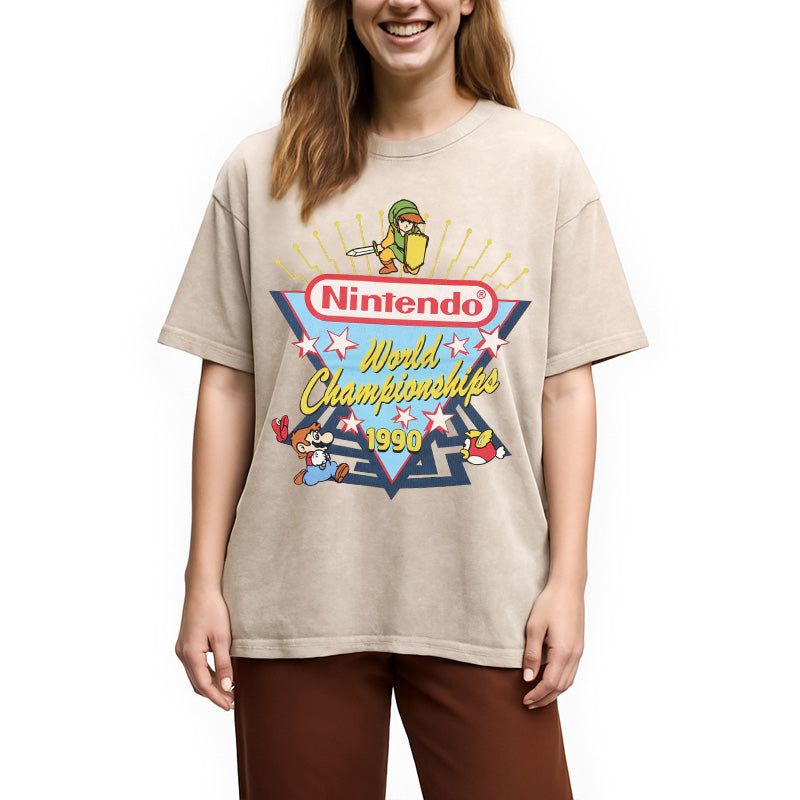 bbb 90s Nintendo World Championship Washed T-Shirt
