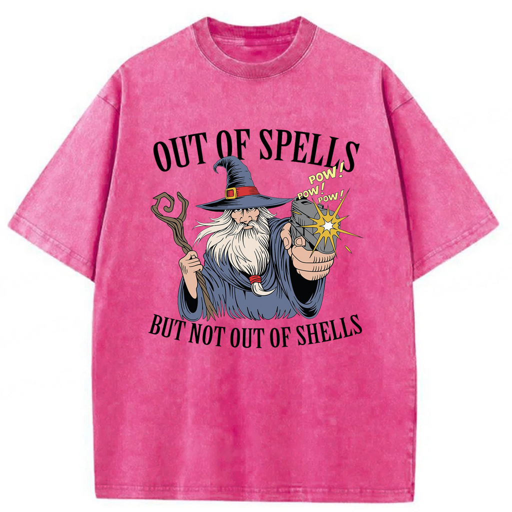 bbb Out Of Spells But Not Out Of Shells Washed T-shirt