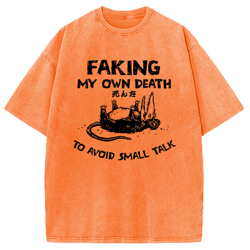 bbb Faking My Own Death Washed T-Shirt