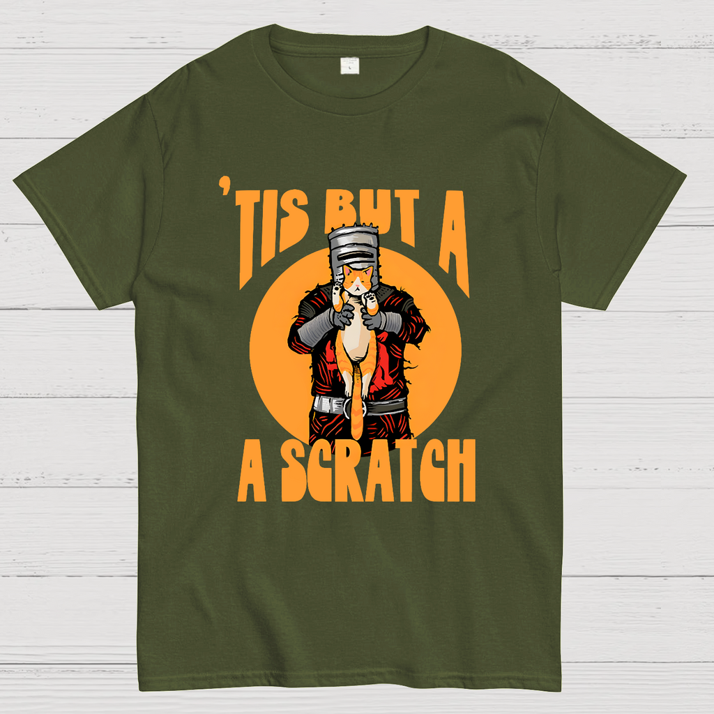 Tis But A Scratch The Black Knight Vs Cat Knight & Kitten  T-Shirt