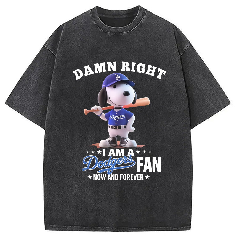 bbb Dodgers Baseball Vintage Washed T-Shirt