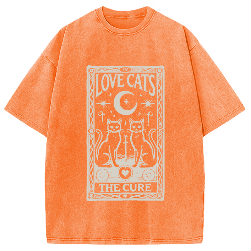 bbb The Cure - Love Cats Washed T-Shirt