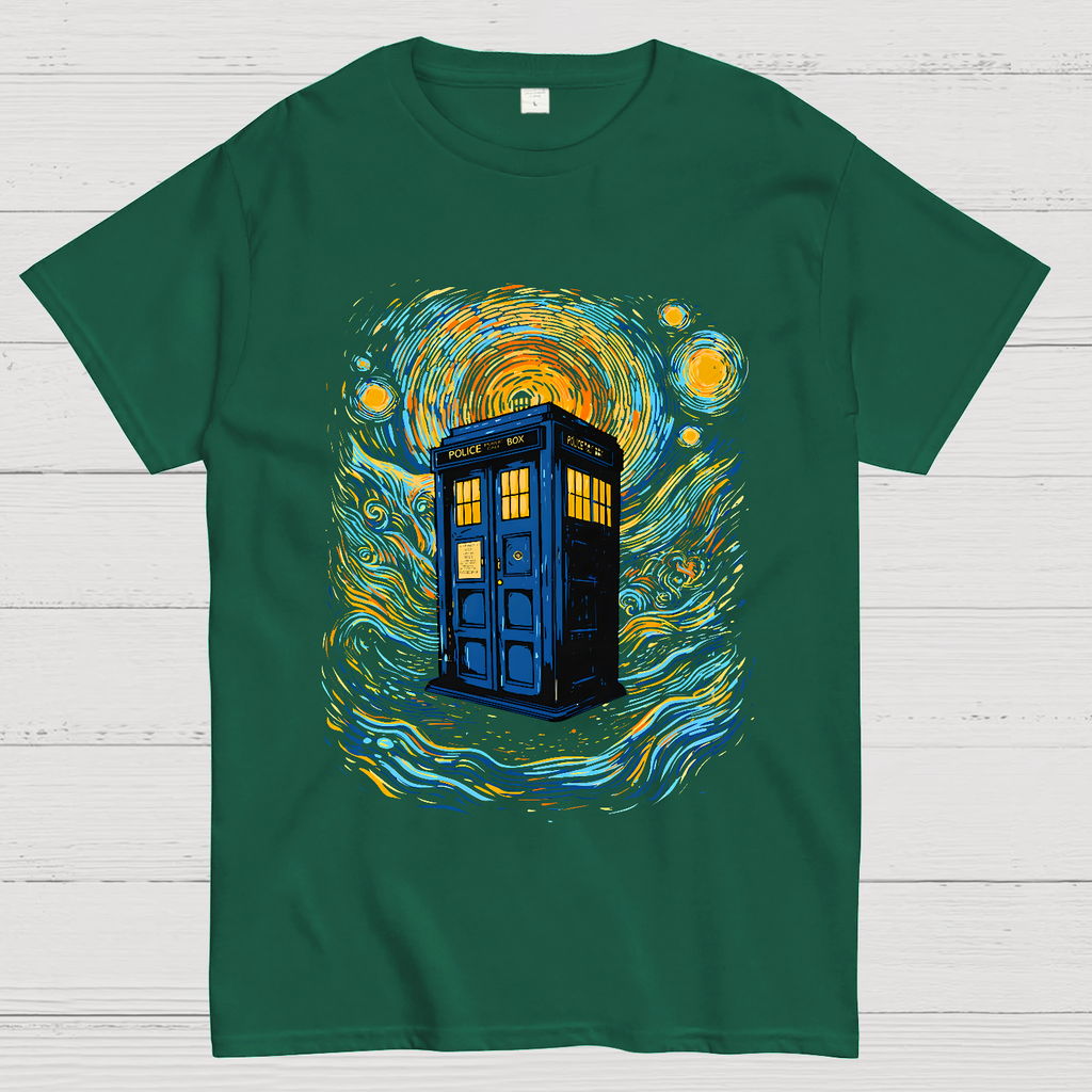 Starry Sky Phone Booth  T-Shirt