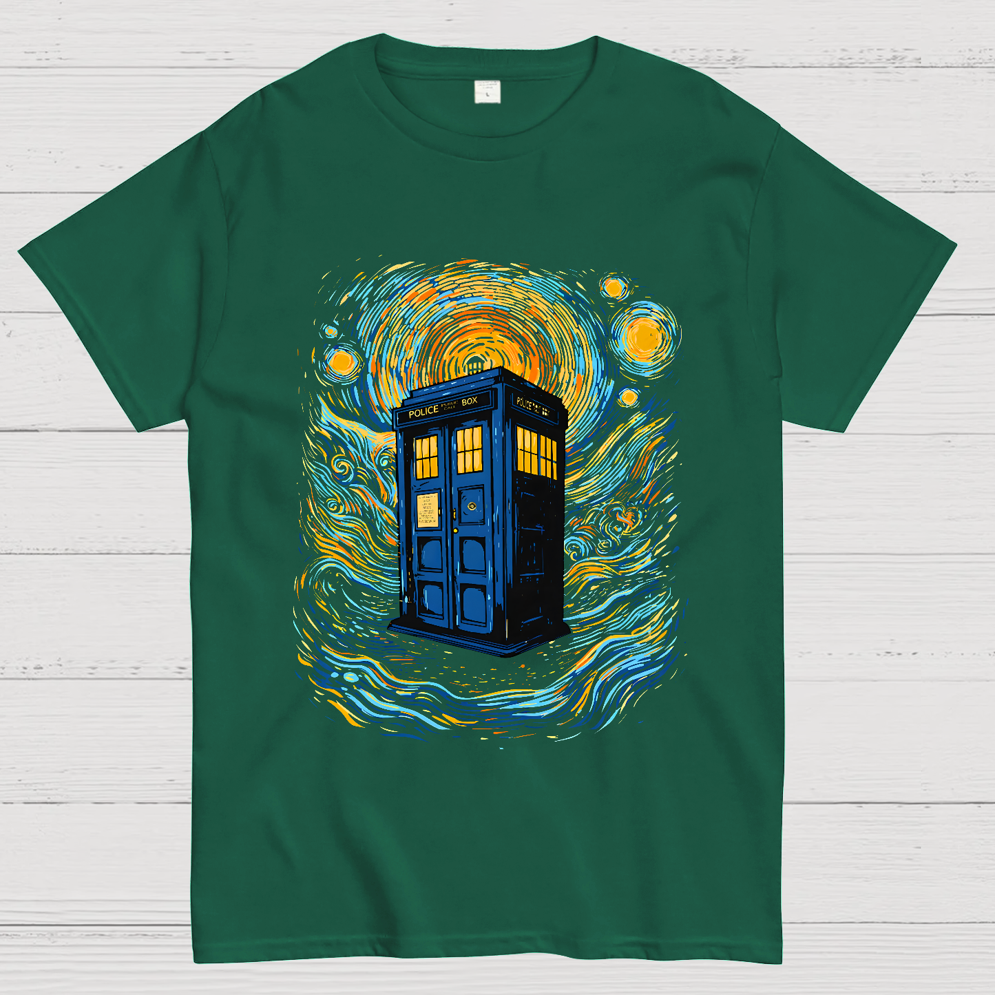 Starry Sky Phone Booth  T-Shirt
