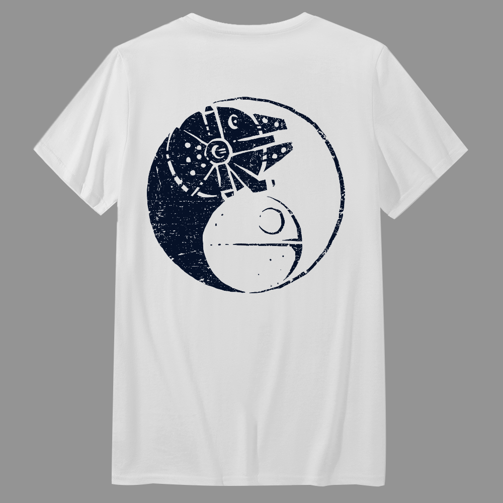 Balancing The Force Front And Back Printing  T-Shirt