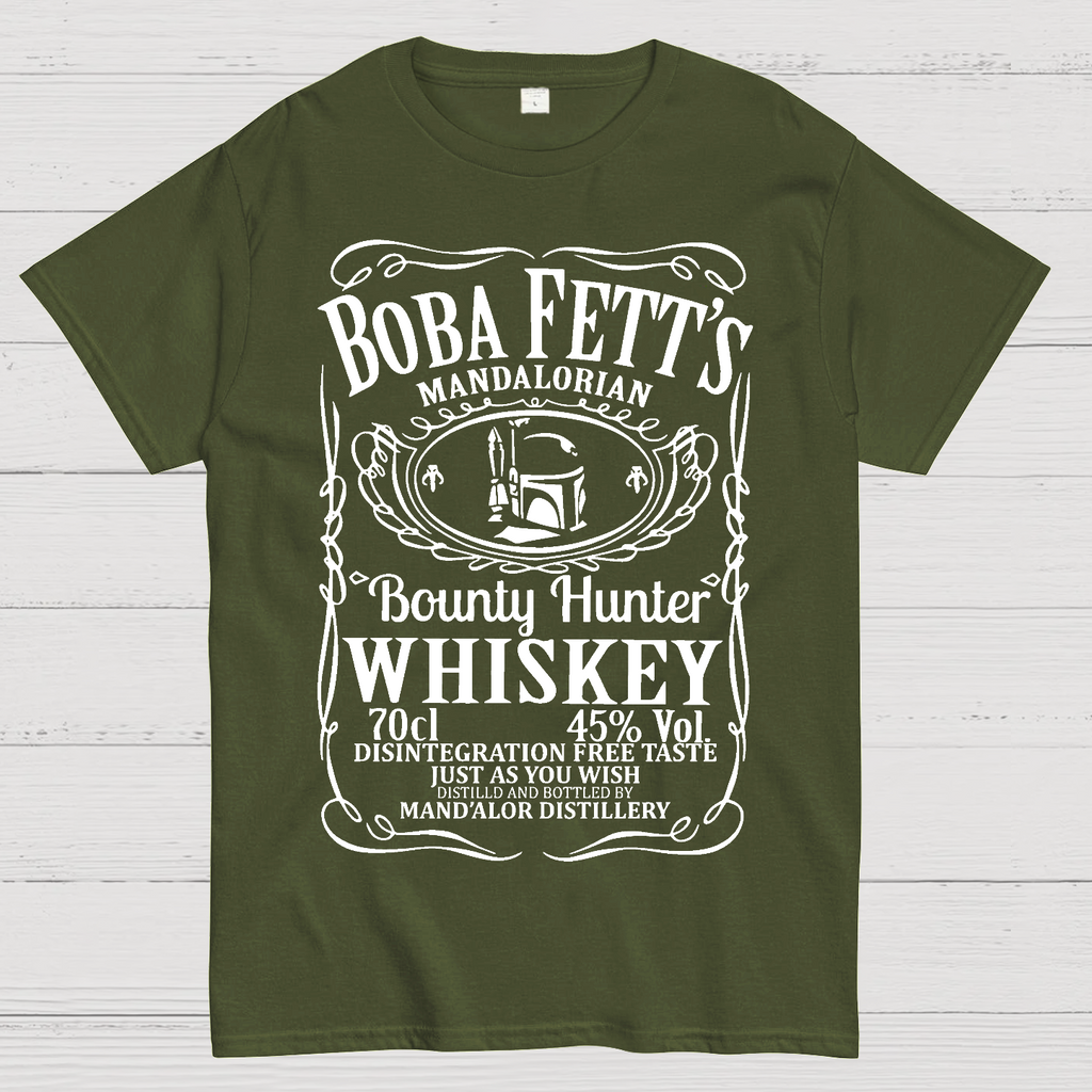 Mandalorian Bounty Hunter Whiskey  T-Shirt