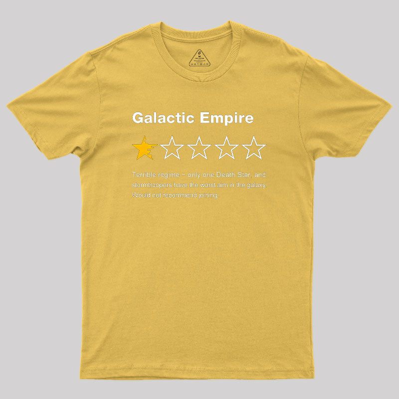 Galactic Empire Review  T-Shirt