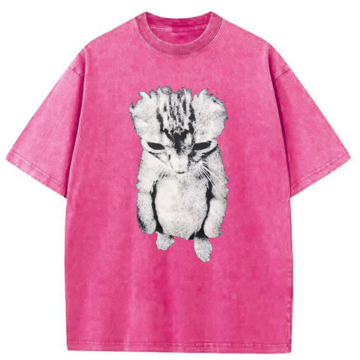 bbb Sad Crying Cat Meme Washed T-shirt
