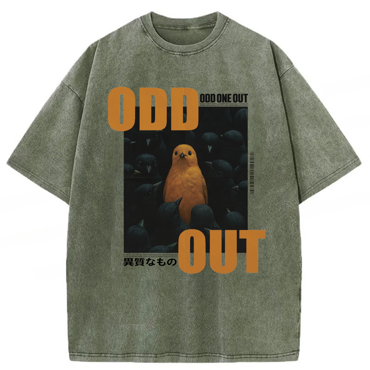 bbb Odd One Out Be Yourself Washed T-shirt