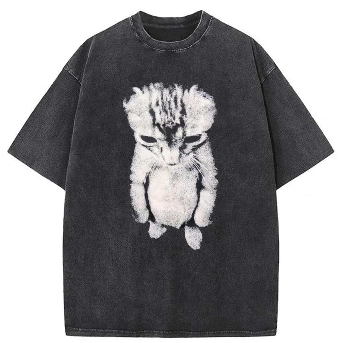 bbb Sad Crying Cat Meme Washed T-shirt