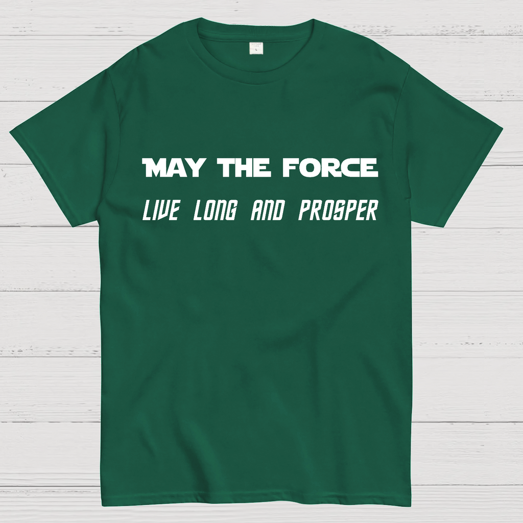 Star Battles May the Force live long and prosper  T-Shirt