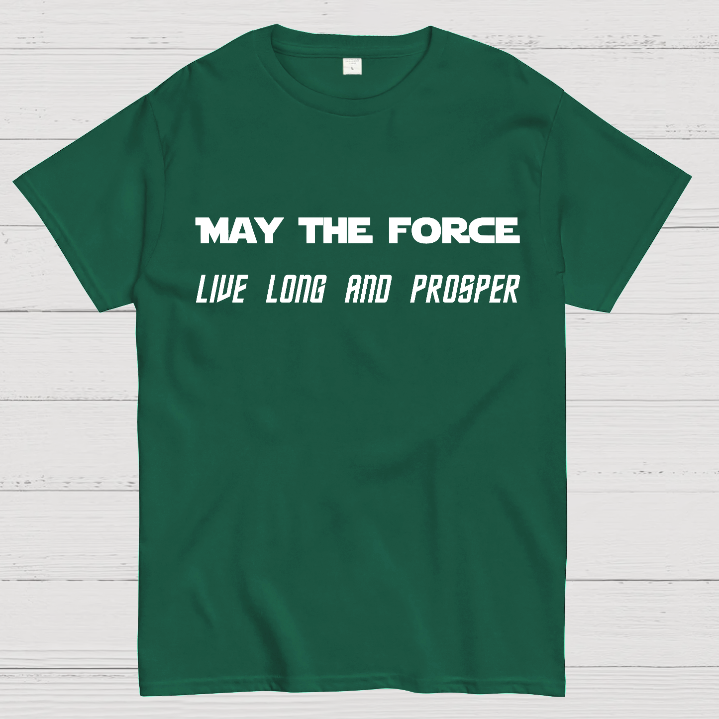Star Battles May the Force live long and prosper  T-Shirt