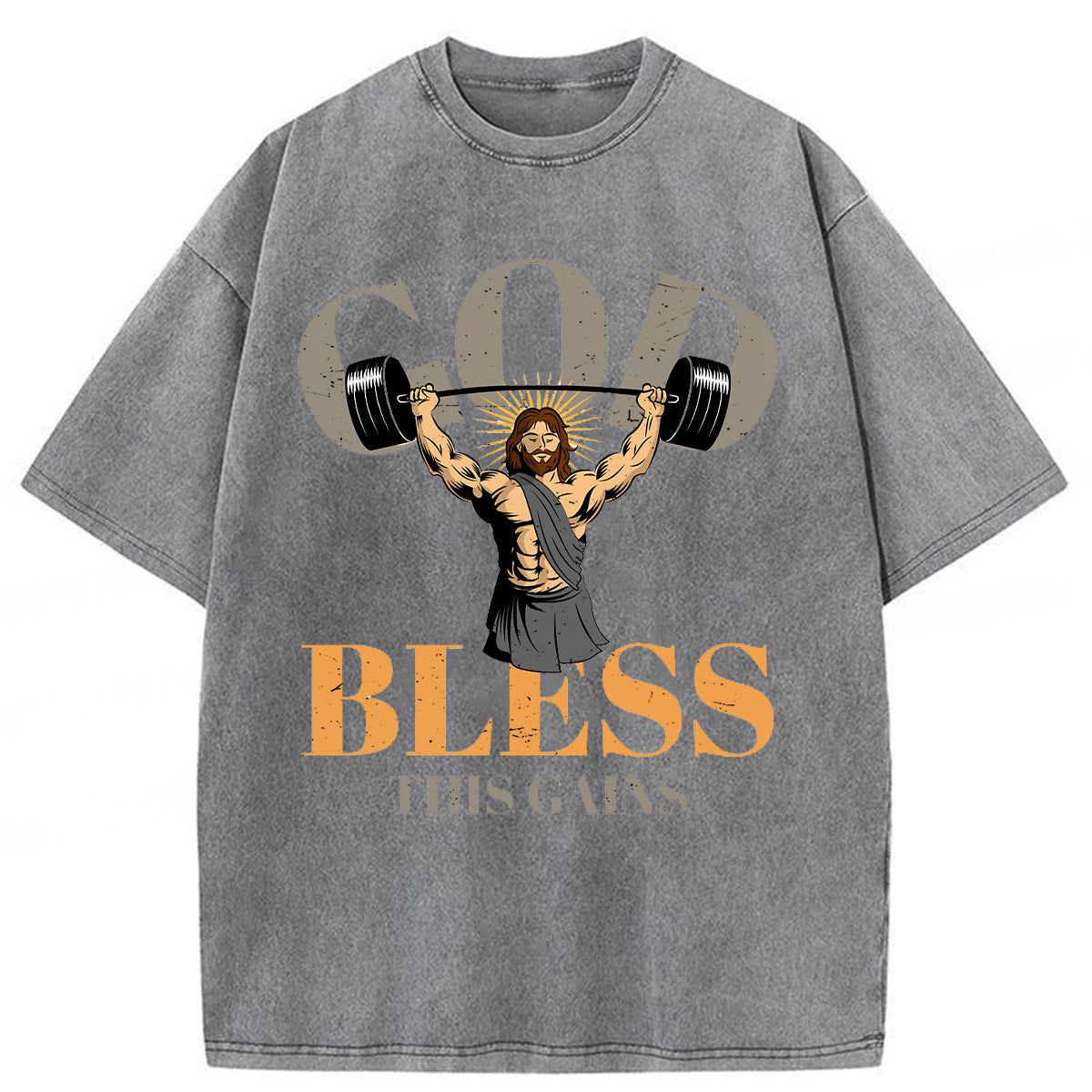 bbb God Bless These Gains Washed T-shirt