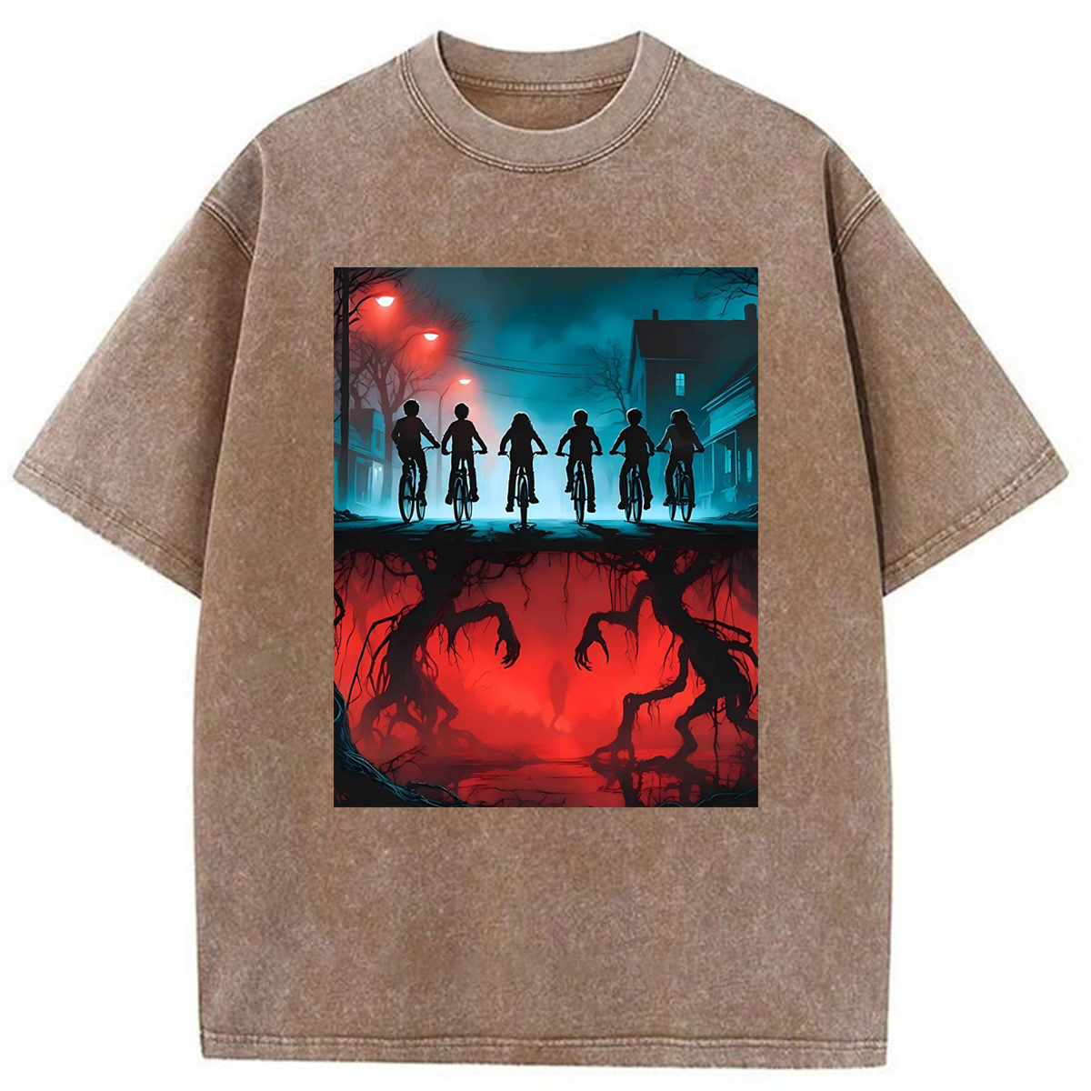 bbb Upside Down Ride Retro Stranger Washed T-shirt