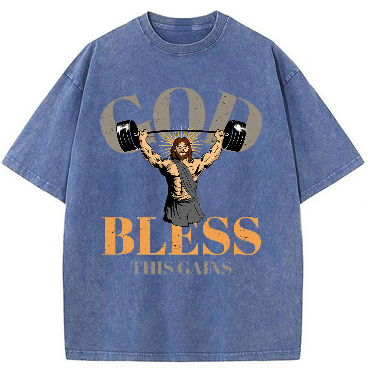 bbb God Bless These Gains Washed T-shirt