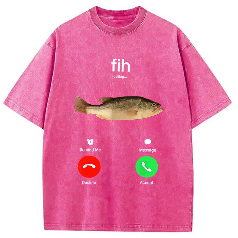 bbb Fih Incoming Call Meme Washed T-Shirt