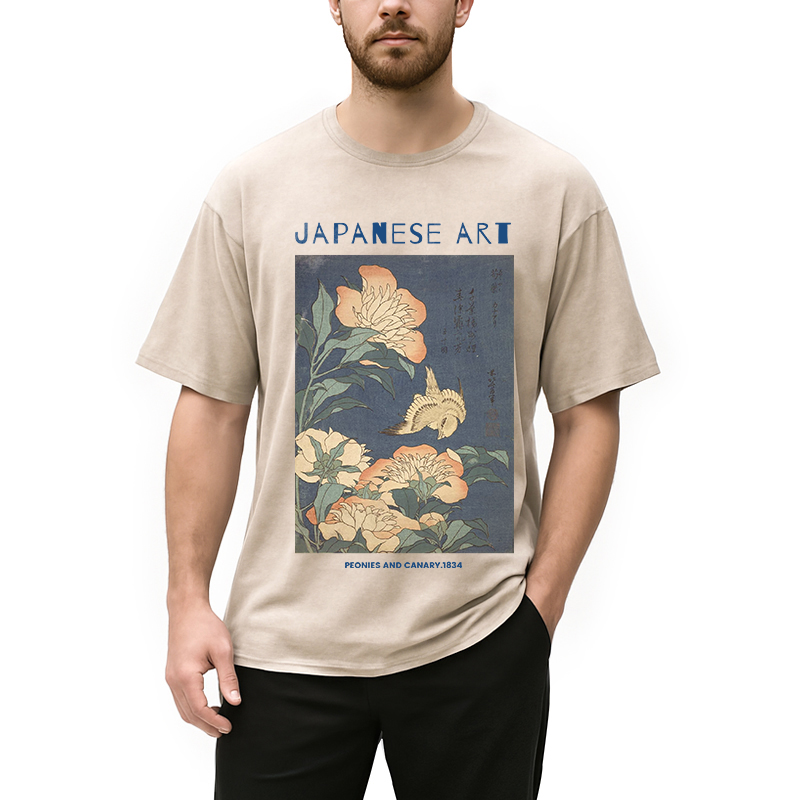 bbb Peonies and Cherry Washed T-Shirt