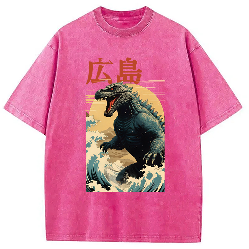 bbb Hiroshima Godzilla Vintage Washed T-Shirt