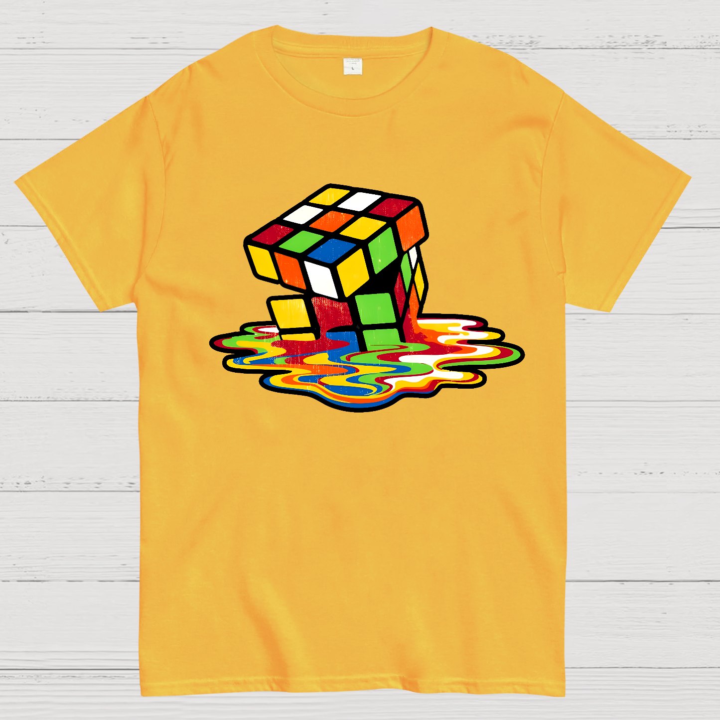 Retro Rubik's Cube Design  T-Shirt