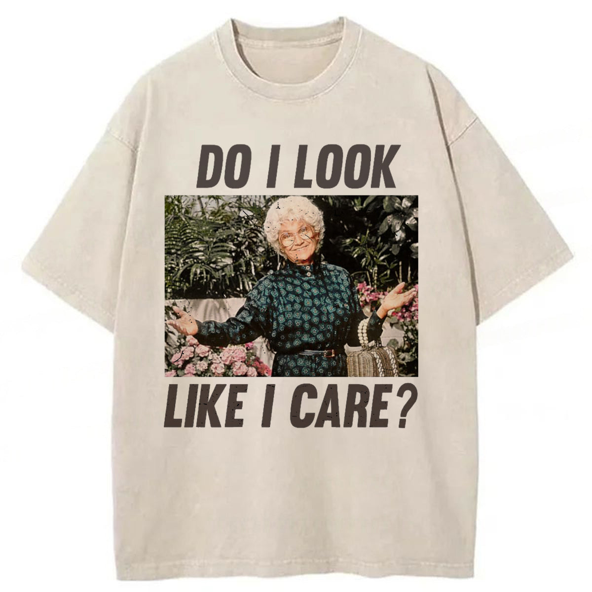 bbb Do I Look Like I Care Washed T-shirt