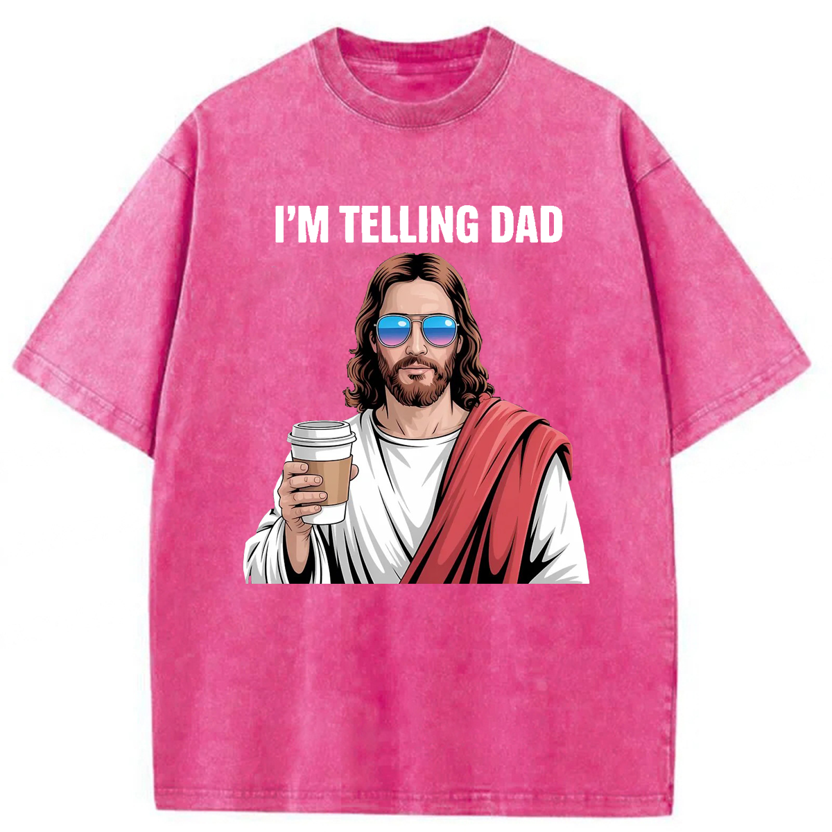 bbb Jesus I'm Telling Dad Washed T-shirt
