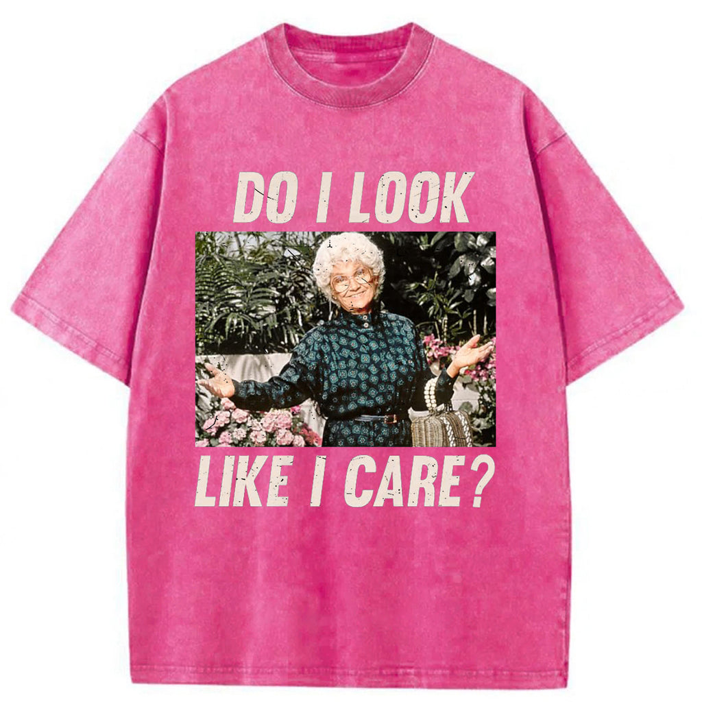 bbb Do I Look Like I Care Washed T-shirt