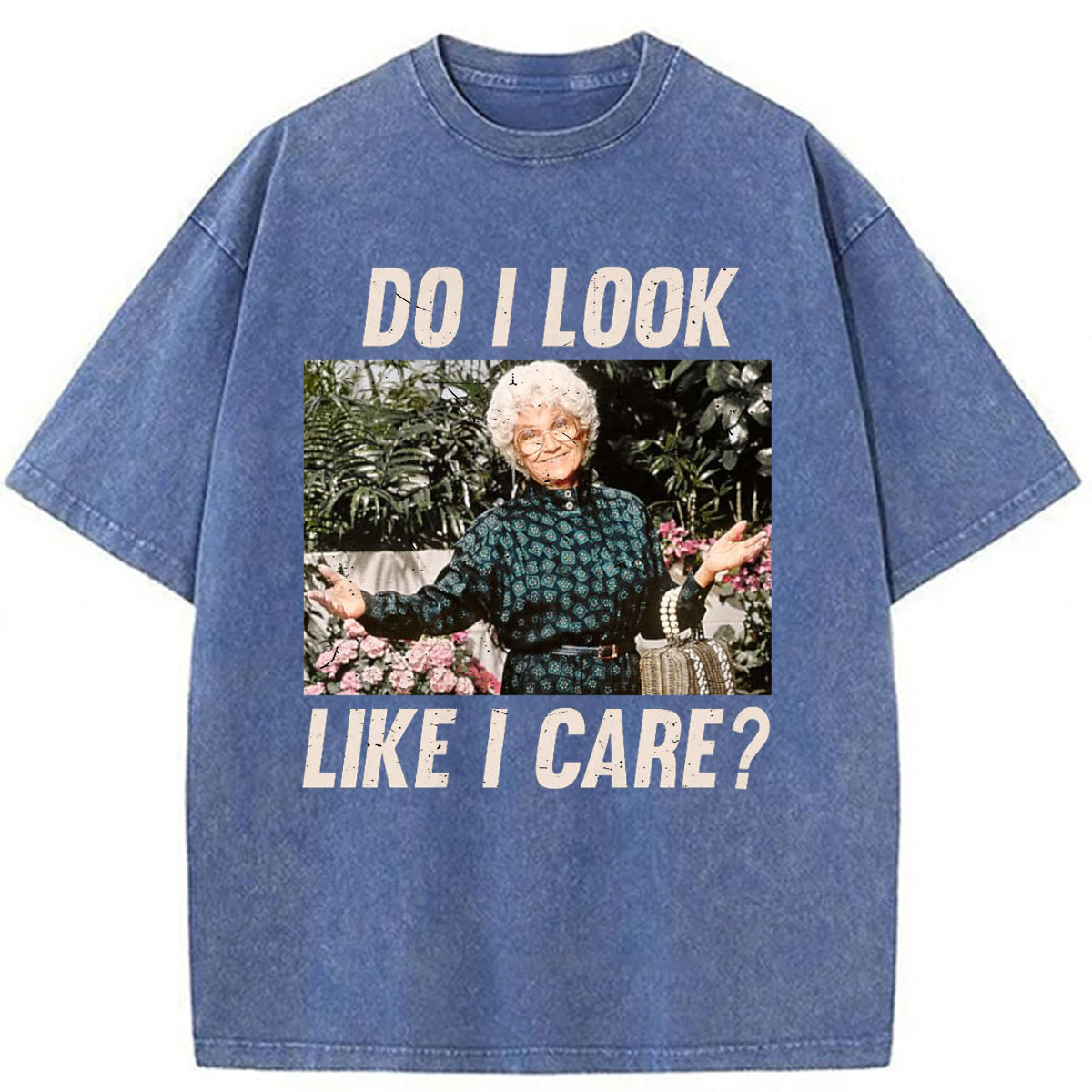bbb Do I Look Like I Care Washed T-shirt