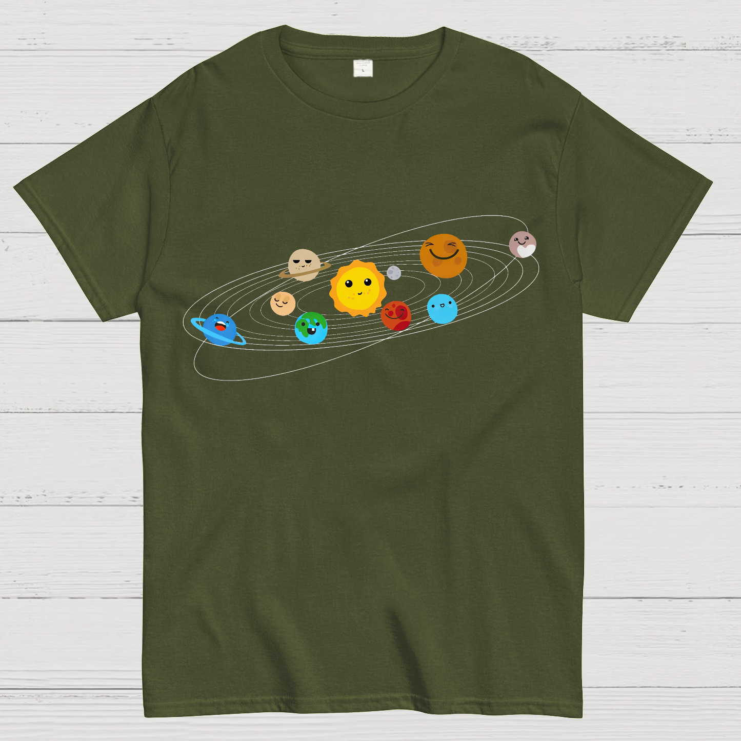 Solar System Nerdy T-Shirt