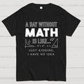 A Day Without Math Is Like y T-Shirt