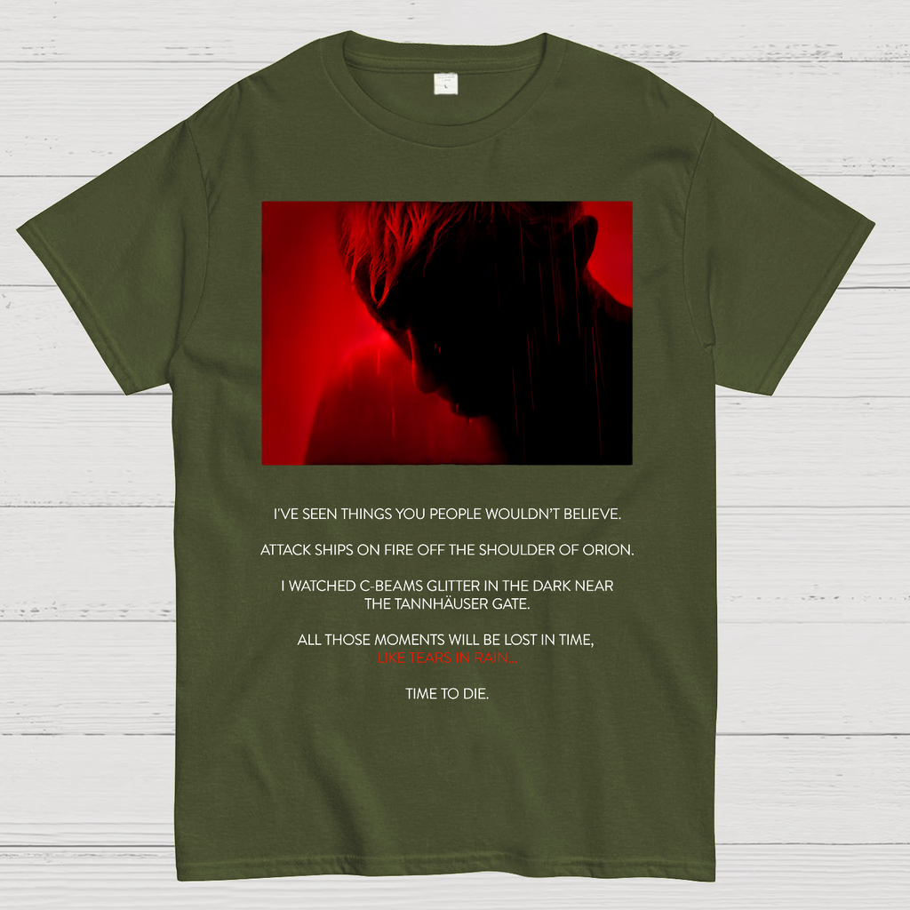Tears in Rain-Tears in Red-Time to Die  T-Shirt