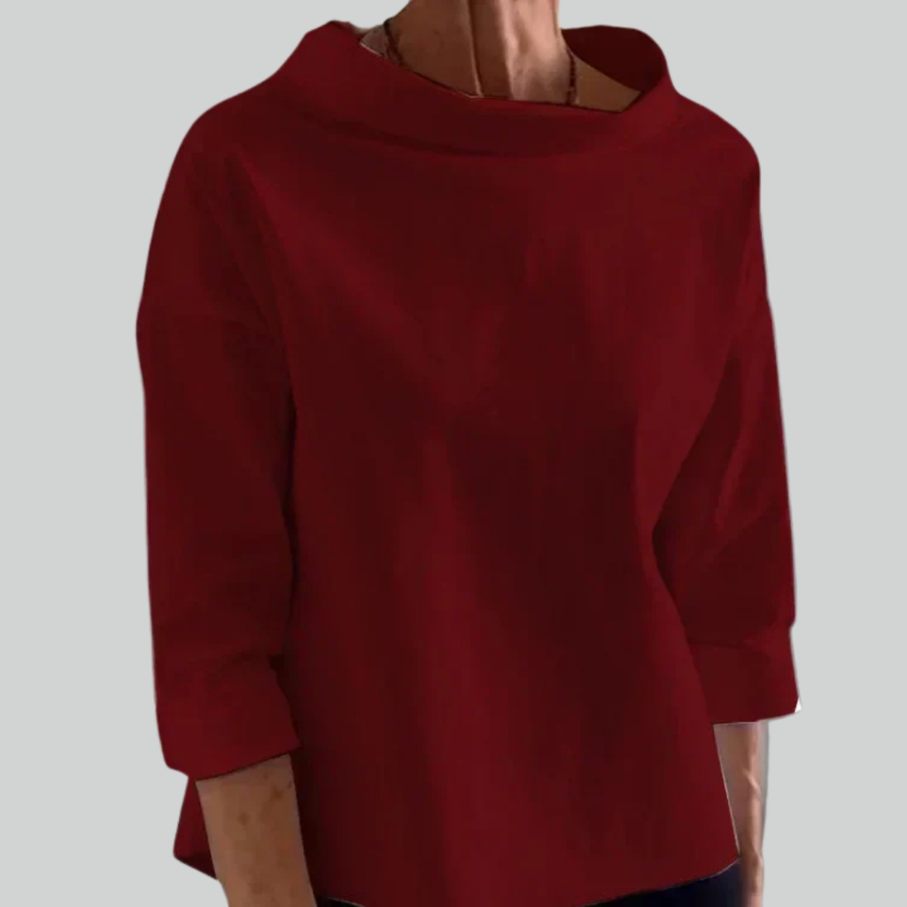 Damen-Sweatshirt aus Baumwolle, schwarz, Rundhalsausschnitt, locker geschnitten, lässig-trendig, modisch