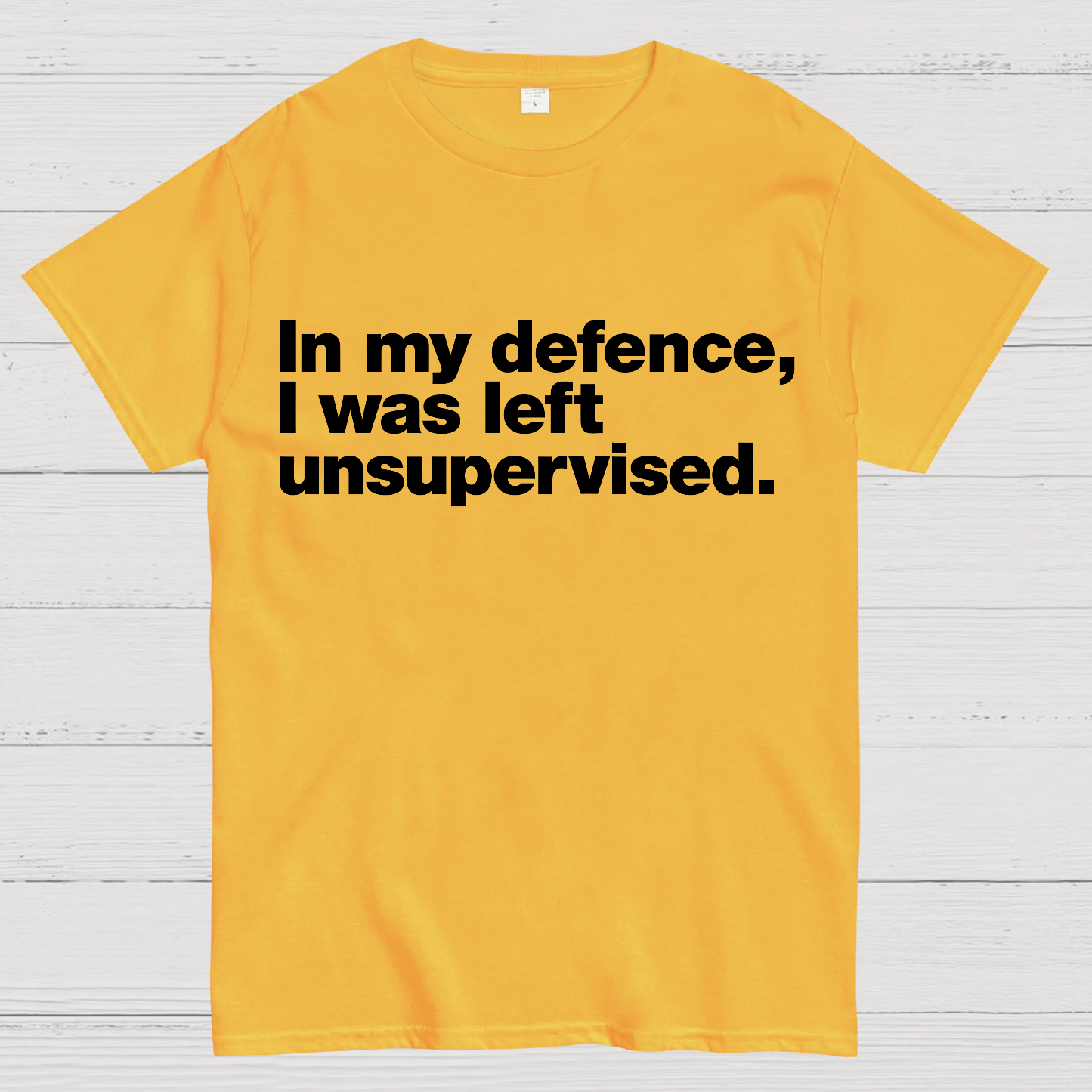 In My Defence，I Was Left Unsupervised. T-Shirt