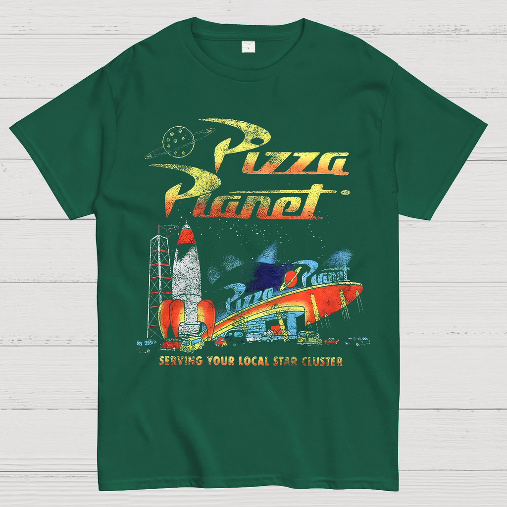Retro Toy Story Pizza Planet Serving Your Local Star  T-Shirt