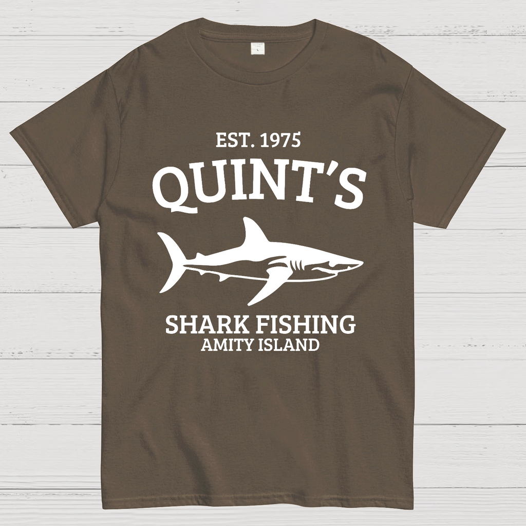 Quint's Shark Fishing Amity Island 1975 Jaws y T-Shirt
