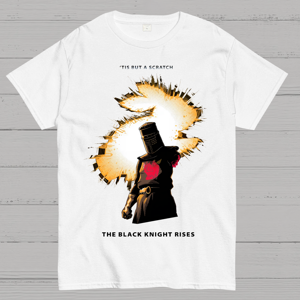 Black Knight vs. Bunny. one will fall.  T-Shirt