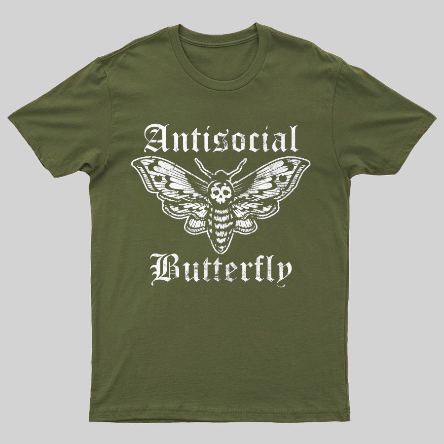 Funny Antisocial Butterfly y T-Shirt