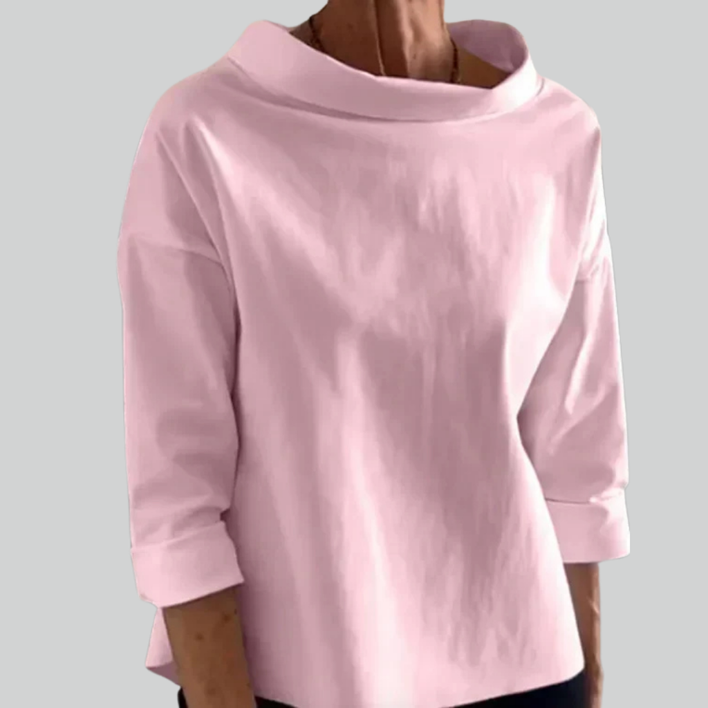 Damen-Sweatshirt aus Baumwolle, schwarz, Rundhalsausschnitt, locker geschnitten, lässig-trendig, modisch