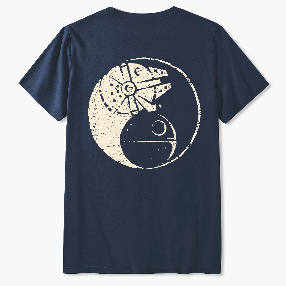 Balancing The Force Front And Back Printing  T-Shirt