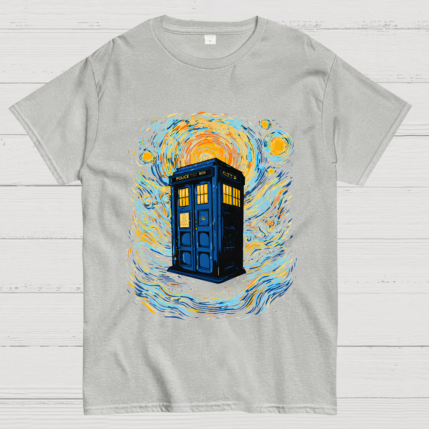 Starry Sky Phone Booth  T-Shirt