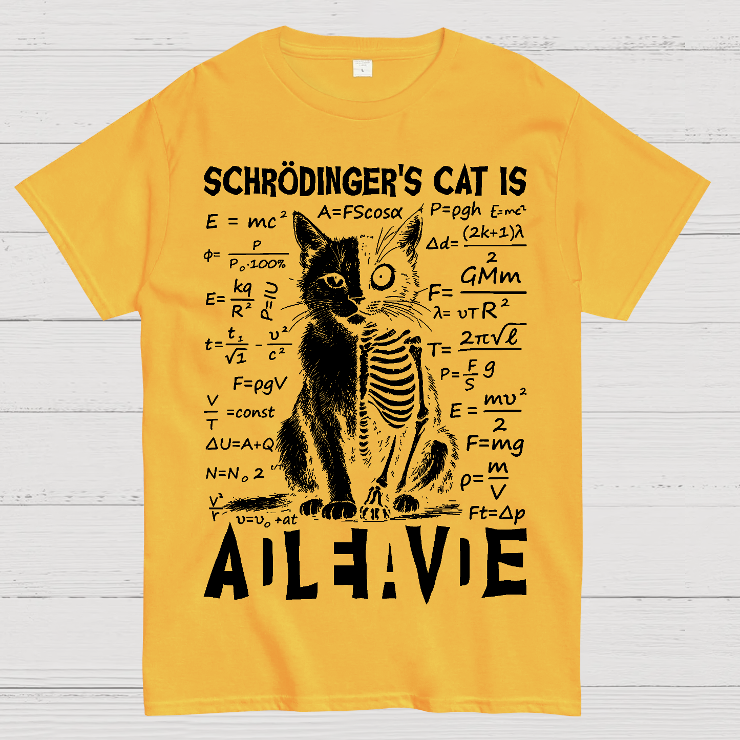 Schrödinger's Cat Dead And Alive  T-Shirt